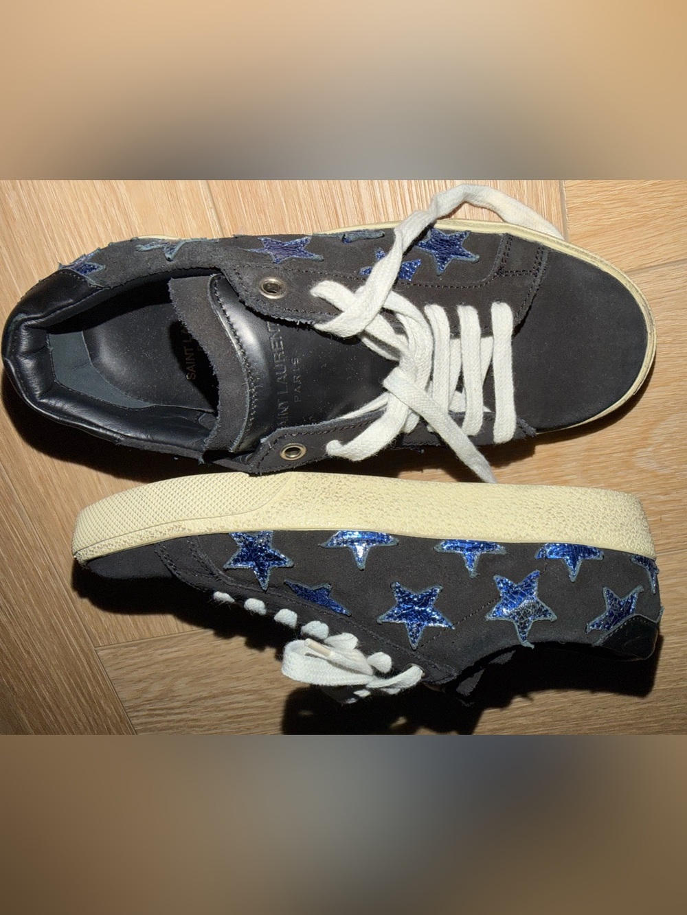 Authentic Saint Laurent ysl stars shoes Sneakers women’s 5.5 new never used $935 - Picture 3 of 7